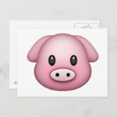 Varkens - Emoji Briefkaart (Voorkant / Achterkant)