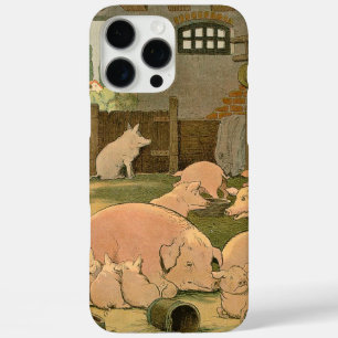 Varkens en biggen op het Boerderij iPhone 16 Pro Max Hoesje