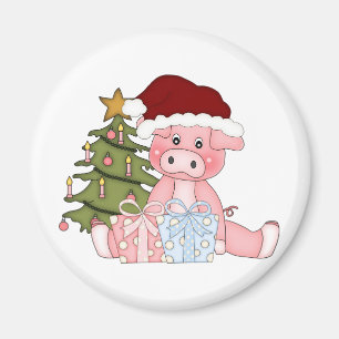 Varkens en kerstbomen magneet