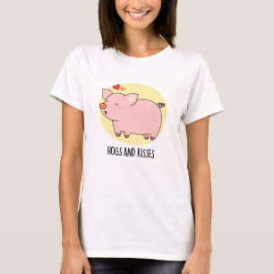 Varkens en kussen Grappig varken Pun T-shirt