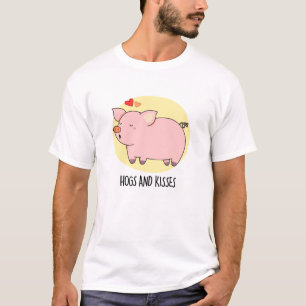 Varkens en kussen Grappig varken Pun T-shirt