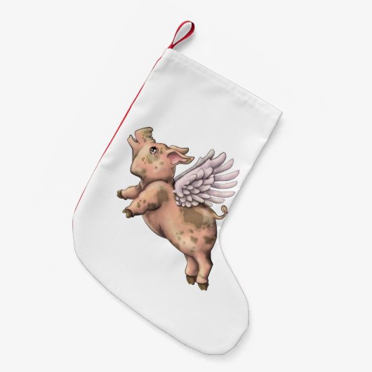 Varkens Fly Kleine Kerstsok (Voorkant (Hangend))