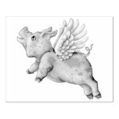 Varkens Fly Rubberstempel (Afrduk)