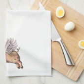 Varkens Fly Theedoek (Quarter Fold)