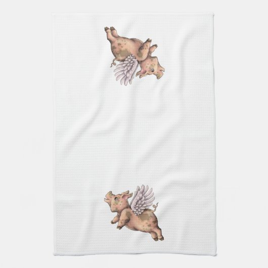 Varkens Fly Theedoek (Verticaal)