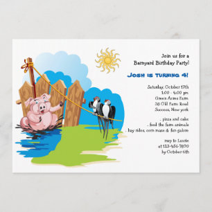 Varkens in de Nobelprijs van de Müd Barnyard Kaart