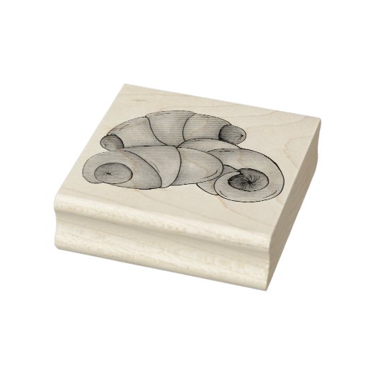 Varkens in een Blanket Crescent Roll Hot Dog Junk  Rubberstempel (Stempel)