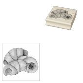 Varkens in een Blanket Crescent Roll Hot Dog Junk  Rubberstempel (Gestempeld)