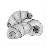 Varkens in een Blanket Crescent Roll Hot Dog Junk  Rubberstempel (Afrduk)