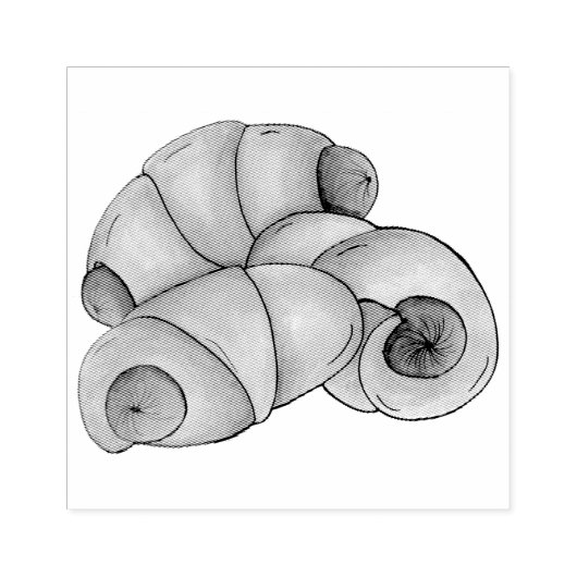 Varkens in een Blanket Crescent Roll Hot Dog Junk  Rubberstempel (Afrduk)