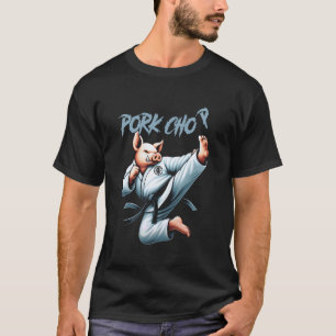 Varkens Karate Varkensvlees Komische Varken Martia T-shirt