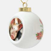 VARKENS KERAMISCHE BAL ORNAMENT (Rechts)