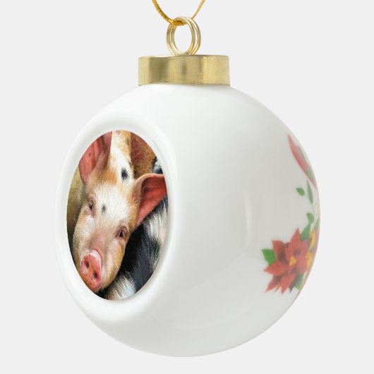 VARKENS KERAMISCHE BAL ORNAMENT (Rechts)