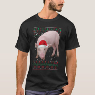 Varkens Kerst Pj Kostuum Feest Pyjama Varken T-shirt