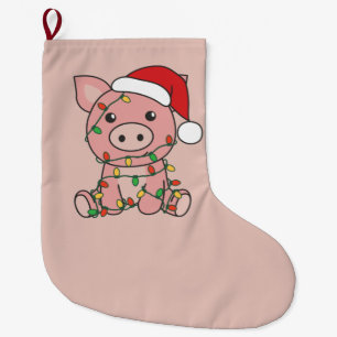 Varkens kerstwinterdieren Varkens Grote Kerstmis Kerstsok