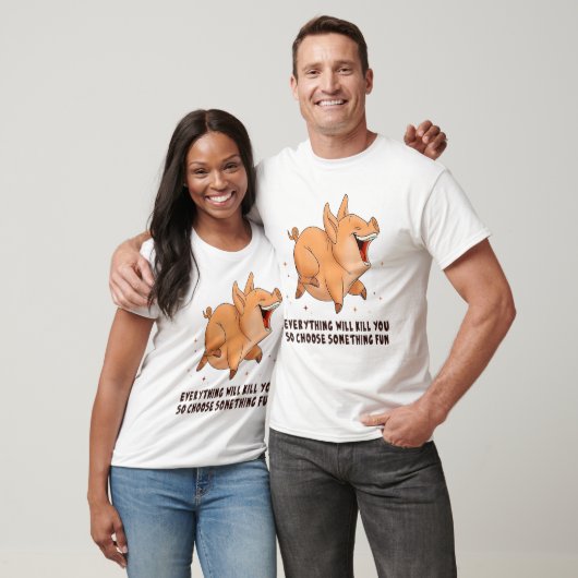 Varkens Kies iets vun-varkensovers T-shirt (Unisex)