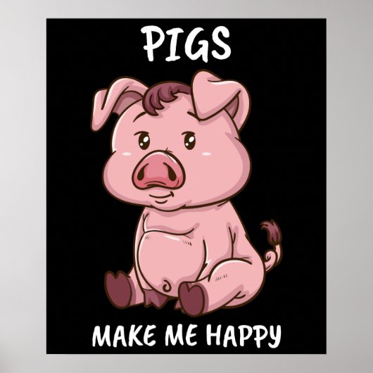 Varkens maken me blij dat Varkens Varkens Varkens  Poster (Voorkant)