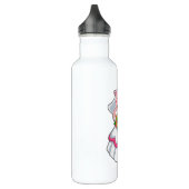 Varkens met bruiloft-jurk en bundel met bloemen waterfles  (Links)