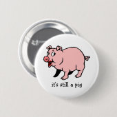 Varkens met lippenstift - Button (Voorkant /achterkant)