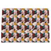 Varkens met Petten patroon Groot Cadeauzakje (Voorkant)