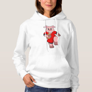 Varkens op Football Sport Hoodie