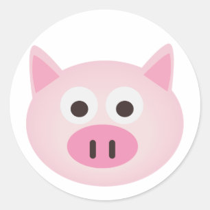 Varkens Ronde Sticker