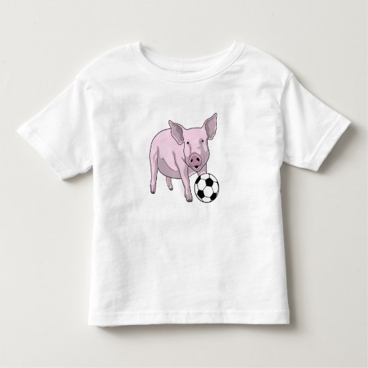 Varkens Voetbal Soccer Kinder Shirts (Voorkant)