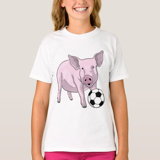 Varkens Voetbal Soccer T-shirt (Voorkant)