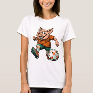 Varkens voetbal t-shirt