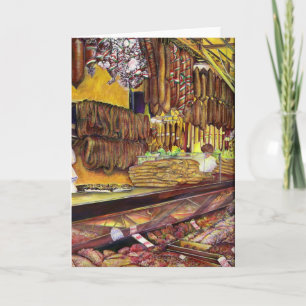 Varkens, Wenskaart Boedapest Kaart