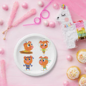 Varkens werken papieren bordje (Feest)