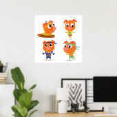 Varkens werken poster (Thuiskantoor)