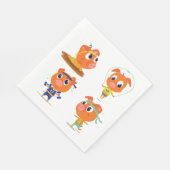 Varkens werken servet (Hoek)