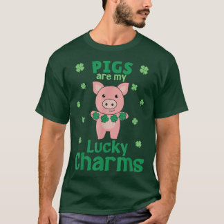 Varkens zijn mijn Lucky Charms St. Paddy's Day 498 T-shirt