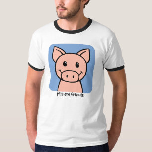 Varkens zijn vrienden t-shirt