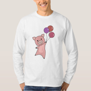 Varkensballonnen vliegen levende dieren t-shirt
