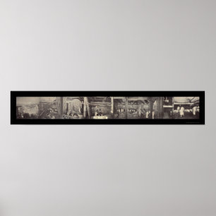 Varkensbewerking Foto 1900 Poster