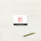 Varkenscartoon Post-it® Notes (Op bureau)
