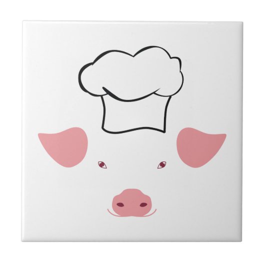 Varkenschef Tegeltje (Voorkant)