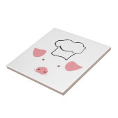 Varkenschef Tegeltje (Zijkant)