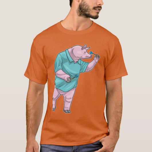 Varkensdartpijl T-shirt (Voorkant)