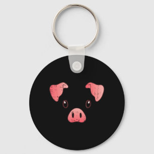 Varkensgezicht Kostuum Cute Varken Halloween Dier Sleutelhanger