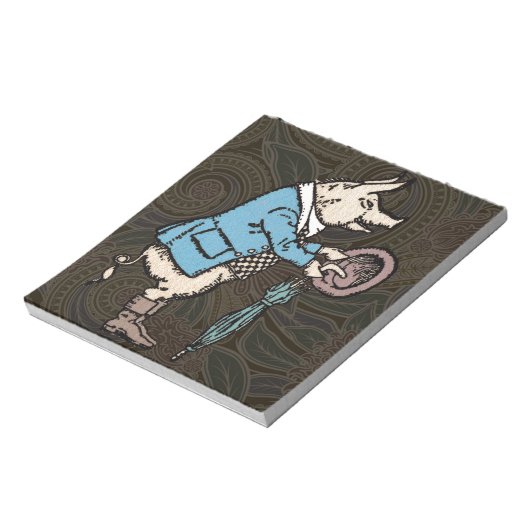 Varkenshaar Formeel Antiek Notitieblok (Gedraaid)