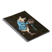 Varkenshaar Formeel Antiek Notitieboek (Rechterzijde)