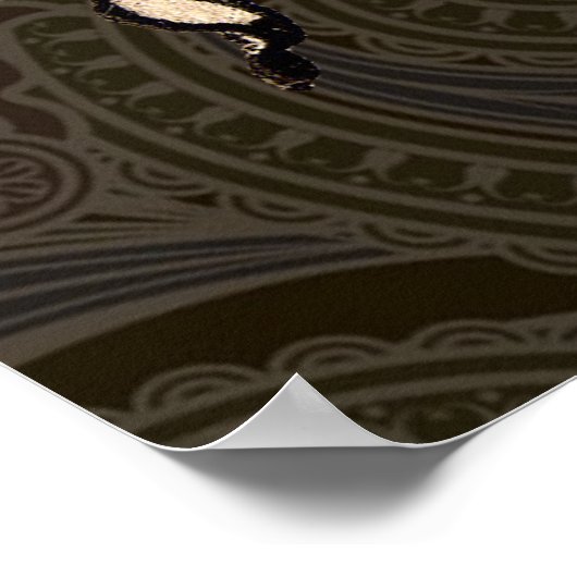 Varkenshaar Formeel Antiek Poster (Hoek)