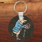 Varkenshaar Formeel Antiek Sleutelhanger (Voorkant)