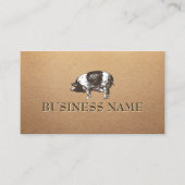 Varkenshouderij Rustieke Kraft Visitekaartje (Voorkant)