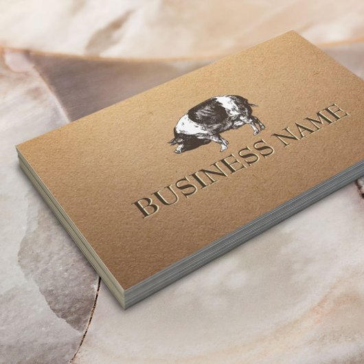 Varkenshouderij Rustieke Kraft Visitekaartje