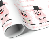 varkenshuwelijk cadeaupapier (Rol Hoek)