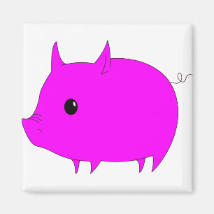 Varkenskalk magenta magneet